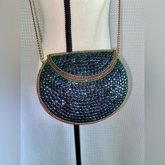 Mosaic Beaded Crossbody Shoulder Bag - Picture 4 of 13